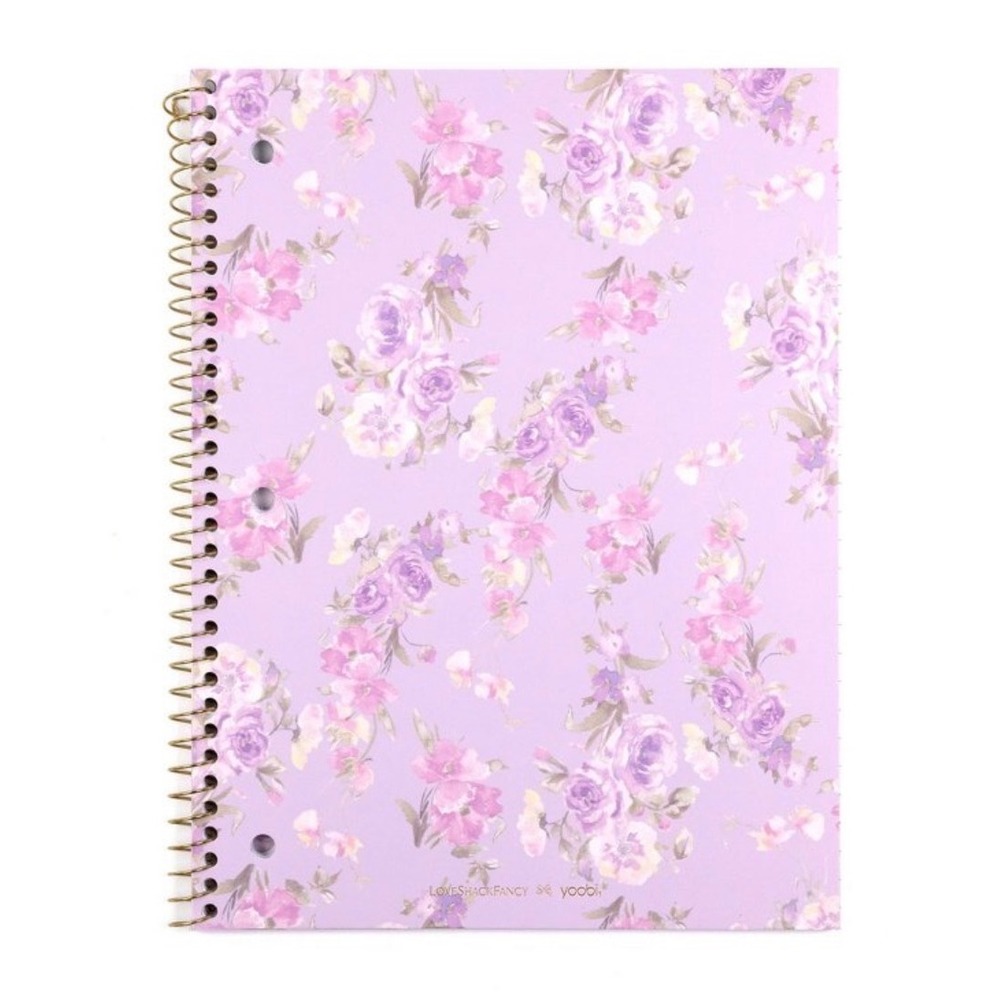 Title: LoveShackFancy x Yoobi Happy Thoughts Floral Spiral Notebook Hibiscus NWT
